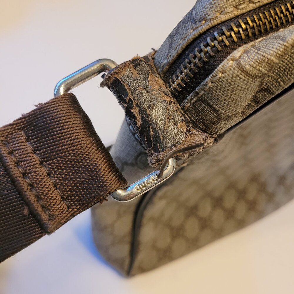 Gucci GG Supreme Coated Canvas Crossbody Bag AS-IS - Picture 6 of 15